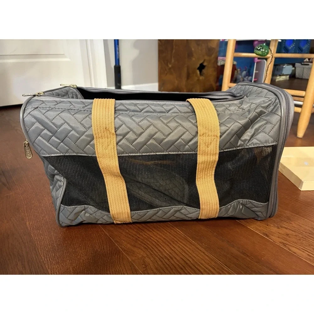 Sherpa Pet Carrier Travel Tote Portable Soft Side Charcoal Cat Dog Carry Bag